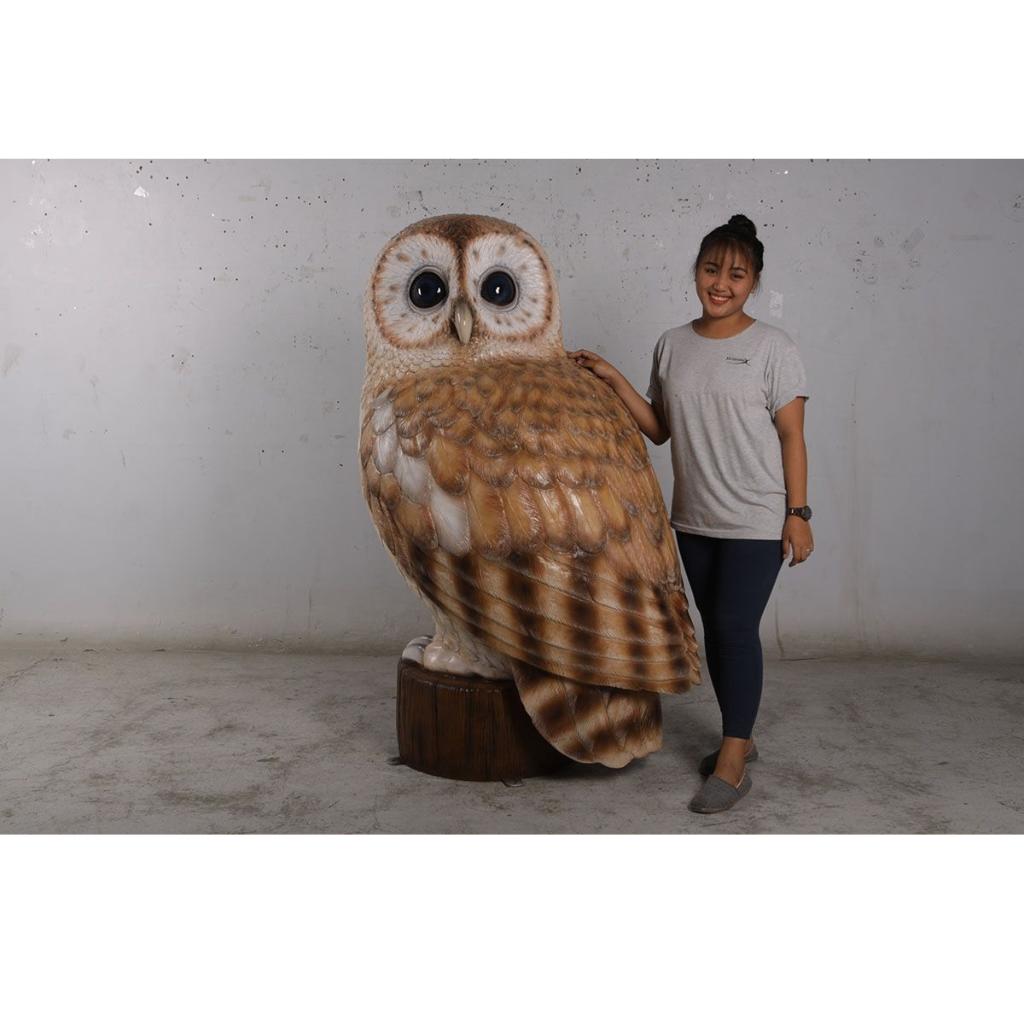 Owl Tawny 5 pieds — Statue de hibou de 153 cm de haut, Enlèvement, Neuf