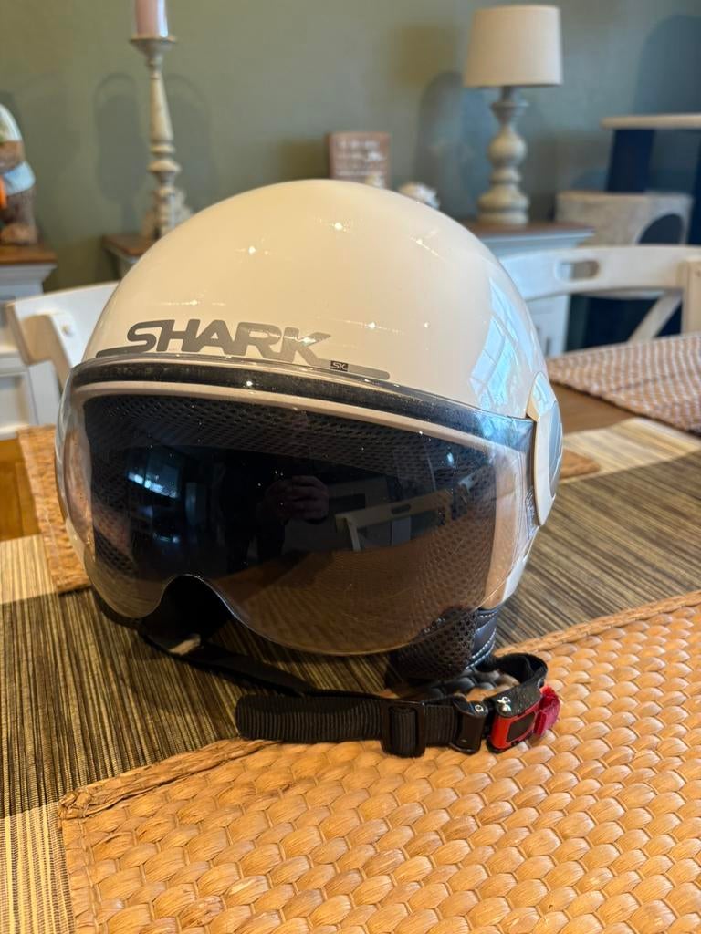 Shark helm maat M, Fietsen en Brommers, Brommerhelmen, Ophalen, Zo goed als nieuw, Medium