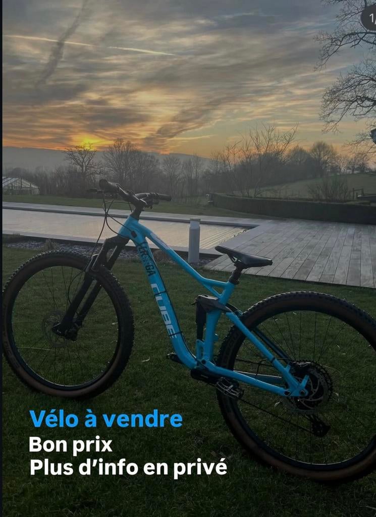 Vtt enduro cube, Vélos & Vélomoteurs, Enlèvement ou Envoi, Comme neuf