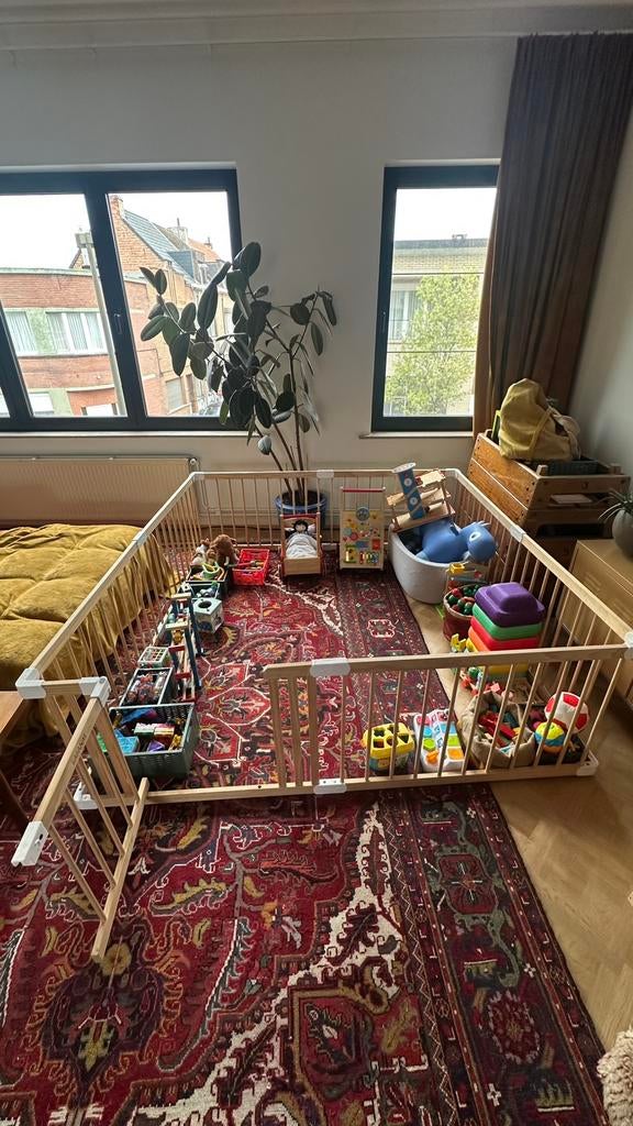 Grondbox Grondpark hout 2m x 2m, Enlèvement, Comme neuf