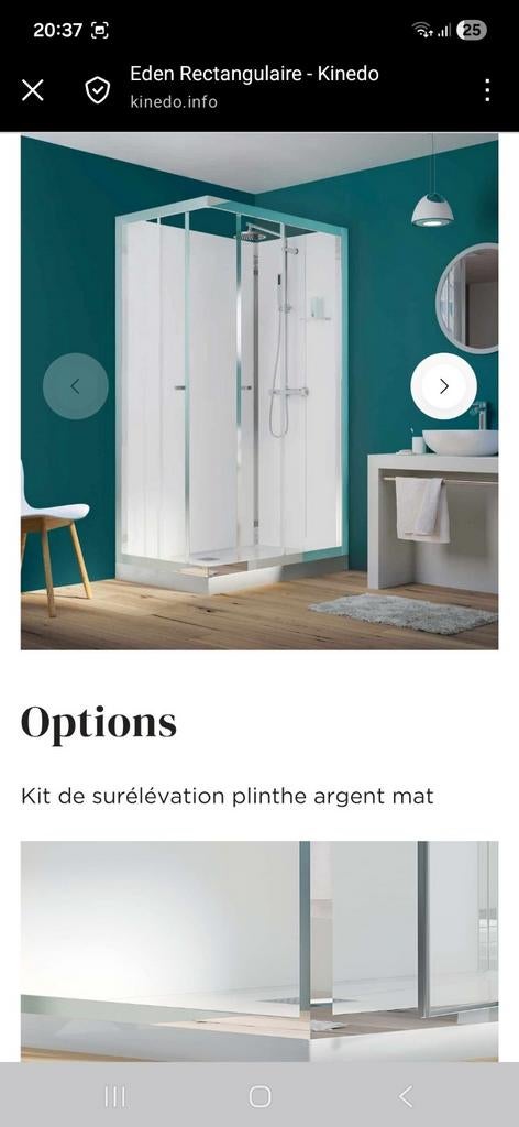 Cloisons d'angle pour douche EDEN, Huis en Inrichting, Badkamer | Complete badkamers, Ophalen