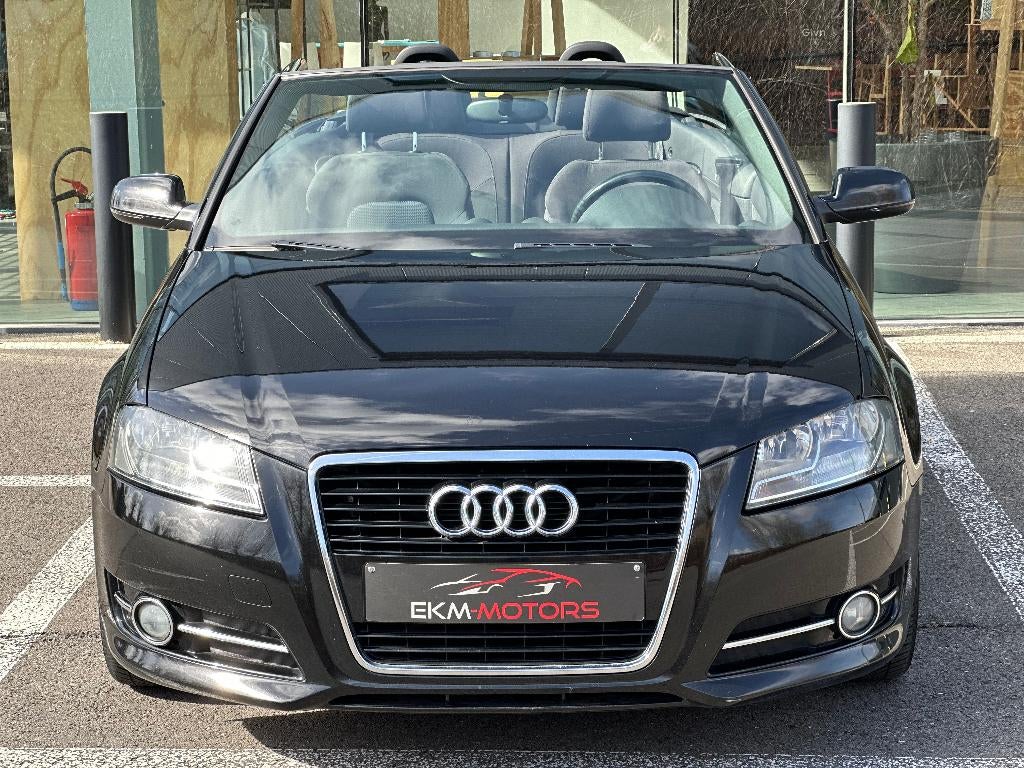 Audi A3 Cabrio 1.2 TFSI / Airco / Sensoren / Start/Stop, Auto's, 4 zetels, Stof, Zwart, Cabriolet