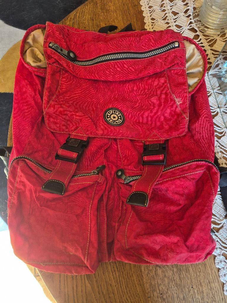 Kippling, Bijoux, Sacs & Beauté, Sacs | Cartables, Rouge, 50 cm ou plus, Enlèvement, Sac à dos