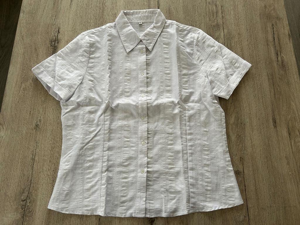 Hemdje korte mouw maat 44, Enlèvement ou Envoi, Comme neuf, Taille 42/44 (L)