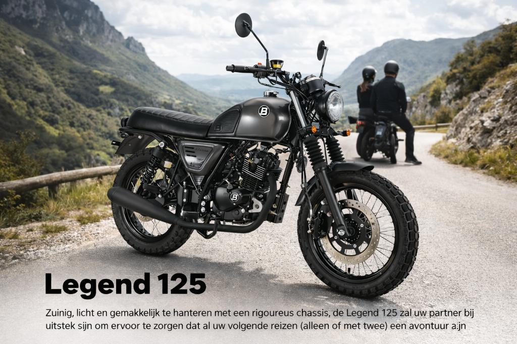 BULLIT BLUROC LEGEND  125 GRANDIOZE ACTIE, Entreprise, 125 cm³, Permis Moto A1 minimum, 1 cylindre
