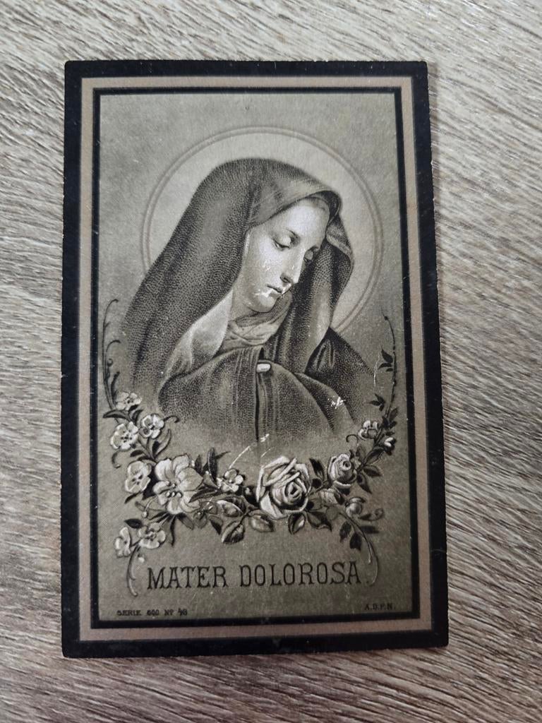 Carte de décès 1916 Webbekom-Diest, Enlèvement ou Envoi, Image pieuse