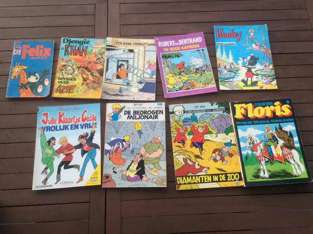 Stripverhalen 9 stuks, Meerdere stripboeken, Ophalen, Gelezen, Diverse Auteurs