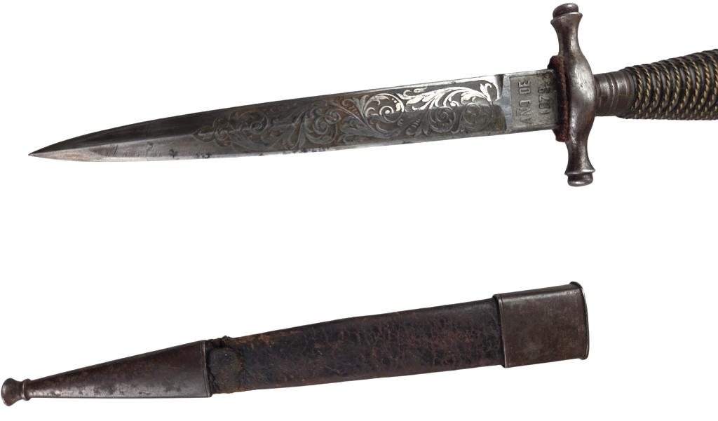 spaanse  Toledo 1879 dagger in gebruikte staat, Verzamelen, Militaria | Algemeen, Ophalen of Verzenden