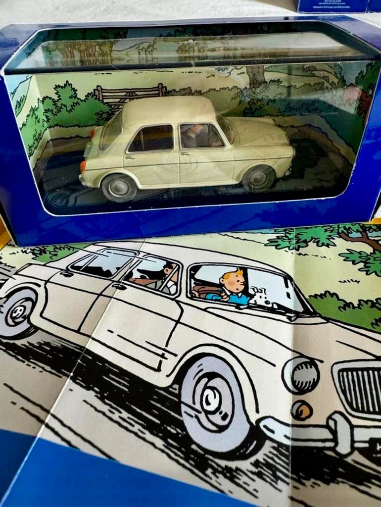 Kuifje auto 1:43. De MG1100 uit album zearte rotsen, Ophalen of Verzenden, Kuifje, Zo goed als nieuw