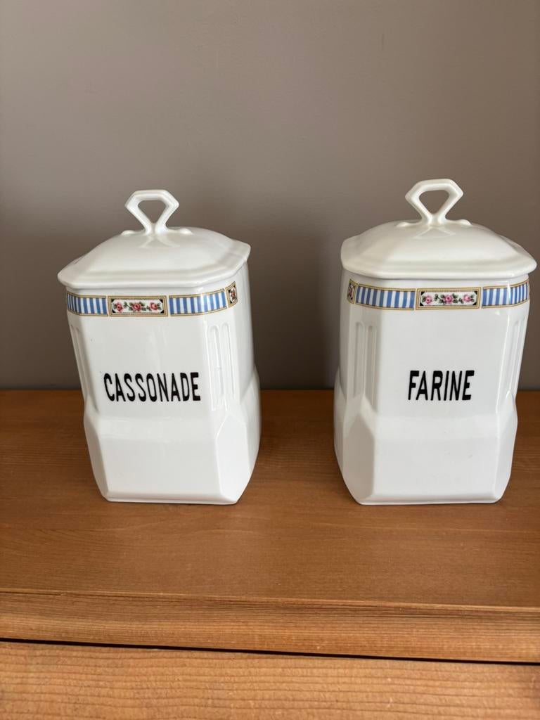 2 Splendides Pot Porcelaine Victoria Czecho-Slovakia, Antiquités & Art, Enlèvement