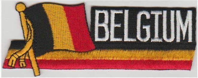 Belgische vlag stoffen opstrijk patch embleem #4, Verzenden, Nieuw