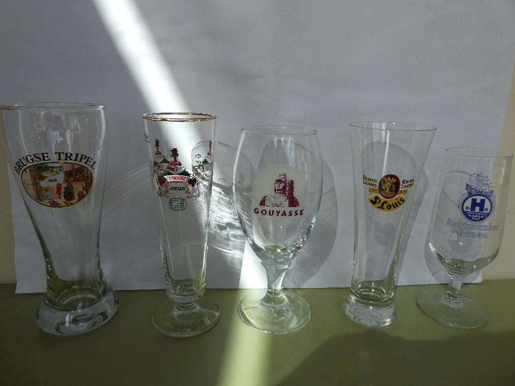 Verschillende bierglazen, Verzamelen, Ophalen of Verzenden, Nieuw, Bierglas