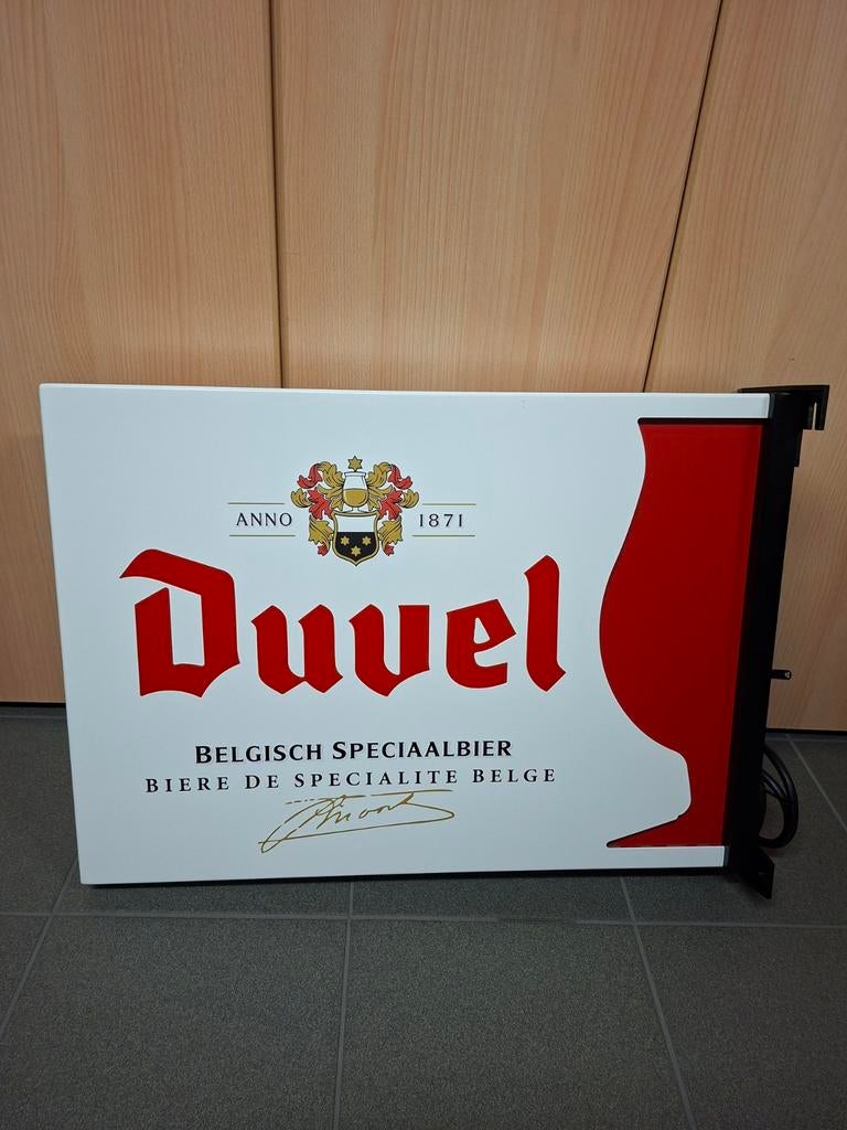 duvel lichtreclame in nieuwstaat, Verzamelen, Ophalen, Nieuw, Lichtbak of (neon) lamp