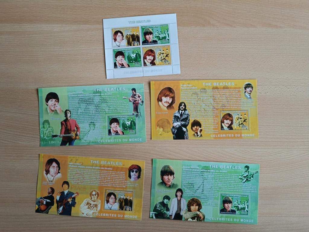 Congo 2006 ** getand Beatles, Postzegels en Munten, Postzegels | Afrika, Ophalen of Verzenden