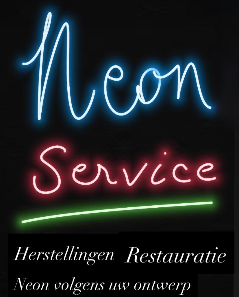 Neon, reclame, lichtreclame, herstellingen van neon, Verzamelen, Ophalen, Zo goed als nieuw, Lichtbak of (neon) lamp