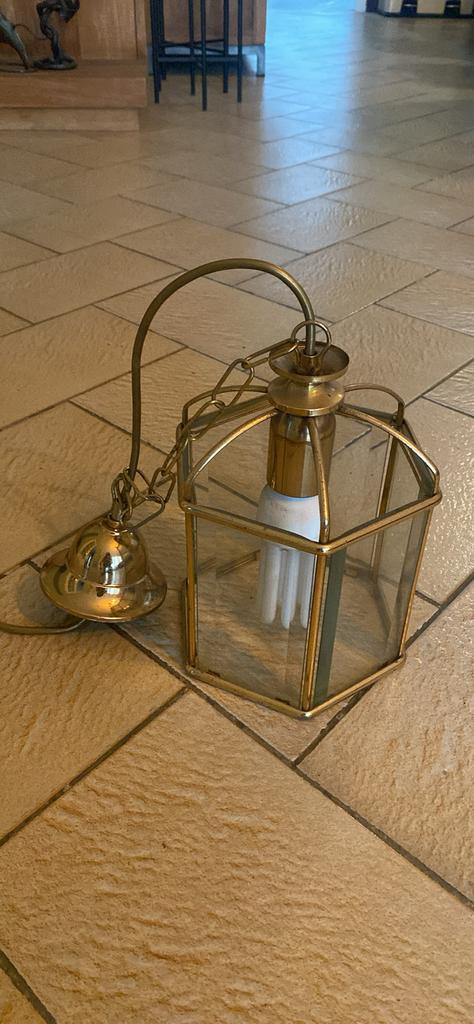 Ancien lustre à suspendre 1 ampoule, Maison & Meubles, Lampes | Suspensions, Enlèvement, Utilisé
