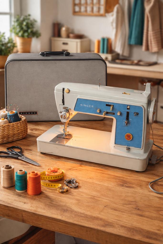 Machine à coudre ancienne Singer Corporation modèle 612G, Enlèvement, Comme neuf, Machine à coudre, Singer