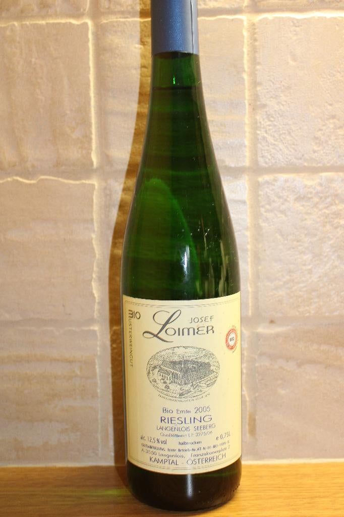 Josef Loimer 2005 riesling Bio Kamptal Autriche, Collections, Vins, Autres régions, Pleine, Comme neuf, Vin blanc
