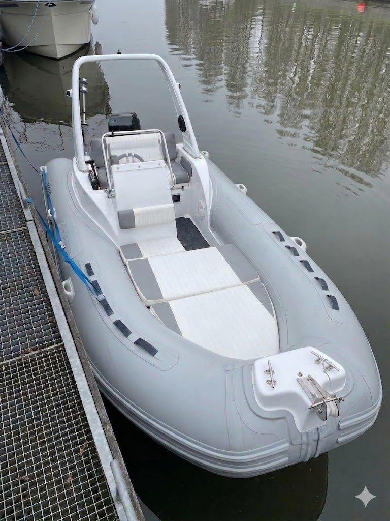 motorboot rib 'wind' + mercury buitenmotor 125 pk, Watersport en Boten, Rubberboten, Ophalen, Airdeck, Gebruikt, 120 tot 200 pk