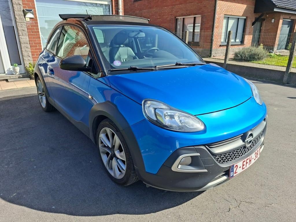 Opel Adam Rocks 1.0 turbo, Autos, Opel, Cuir, Euro 6, Noir, Particulier