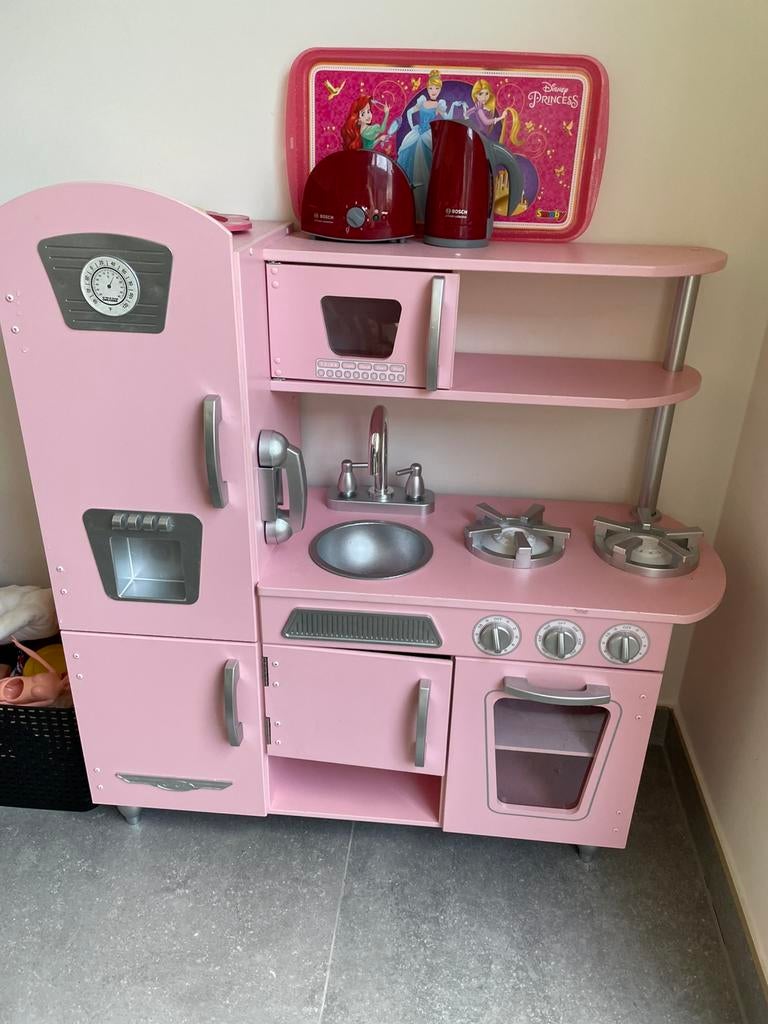 Kidkraft Speelkeuken roze, Kinderen en Baby's, Ophalen, Zo goed als nieuw, Speelkeuken