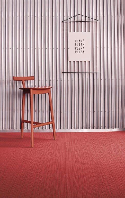 Dalles de moquette rouges (25 cm x 100 cm) d'Interface, Enlèvement ou Envoi, Neuf