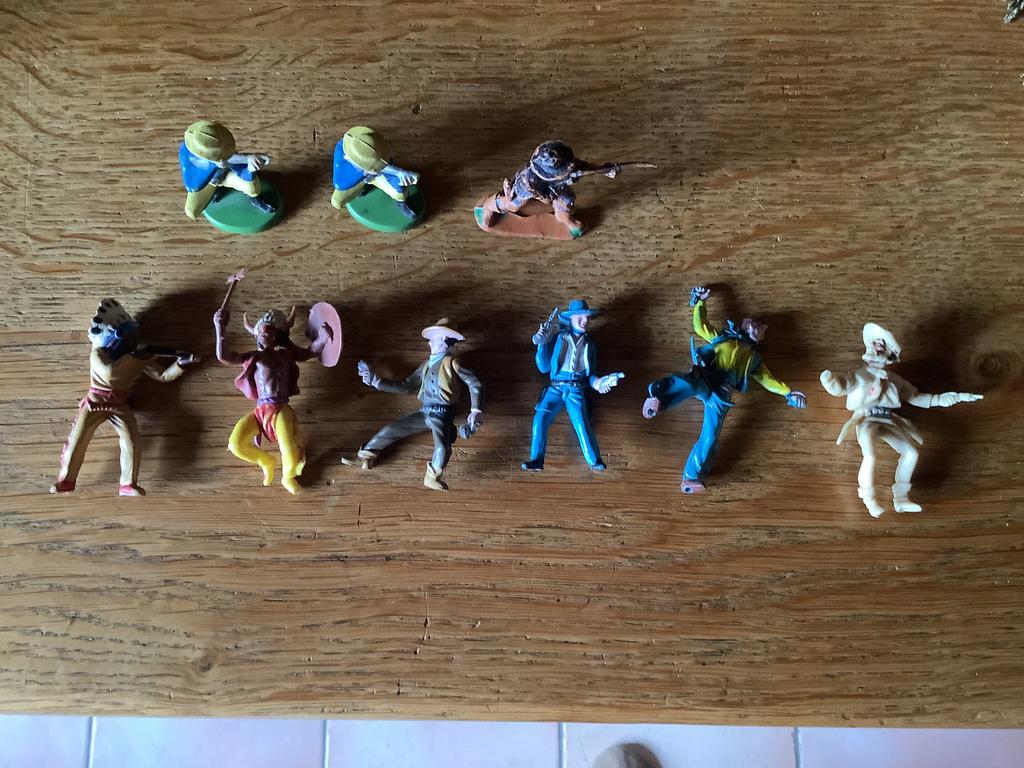 Cowboy en vintage indiaan, Ophalen of Verzenden, Gebruikt