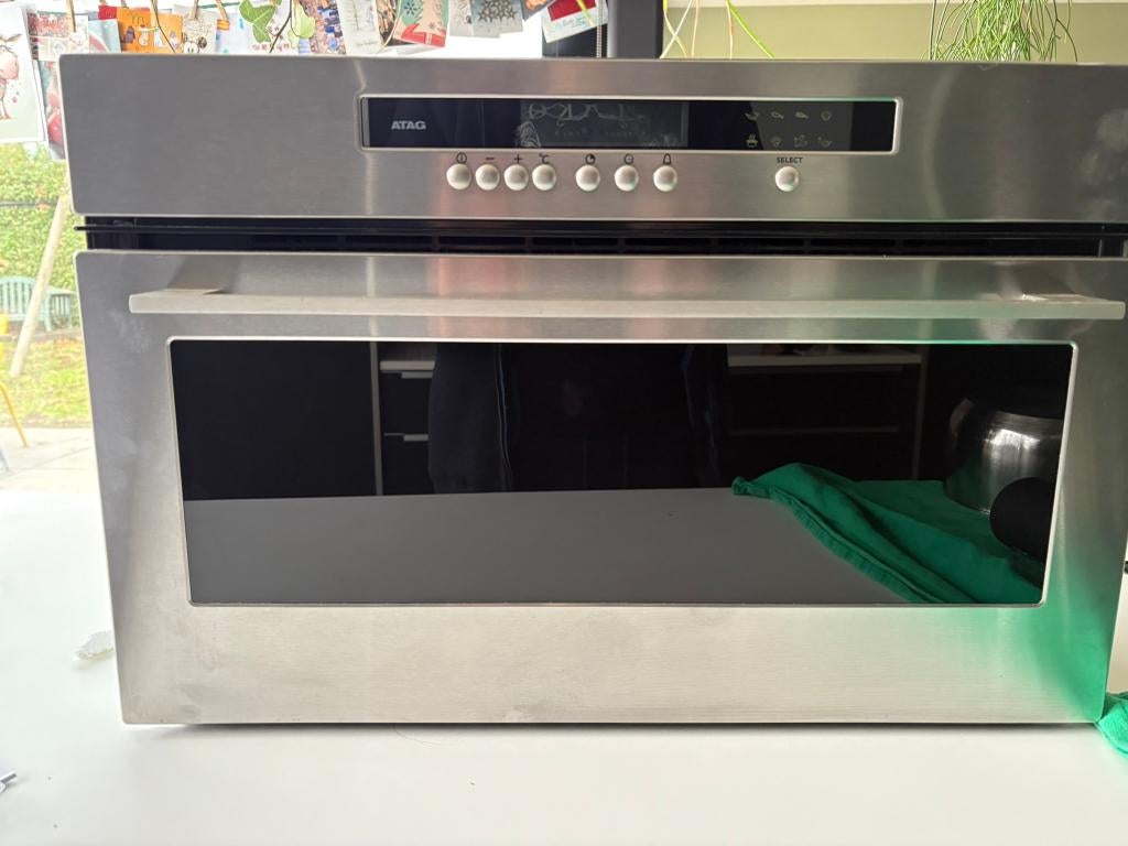 ATAG inbouw stoomoven, Elektronische apparatuur, Ovens, Gebruikt, Inbouw, 45 tot 60 cm, 45 tot 60 cm, Stoom, Ophalen