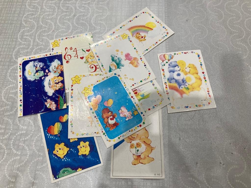 Panini stickers CARE BEARS uit 1985, Enlèvement