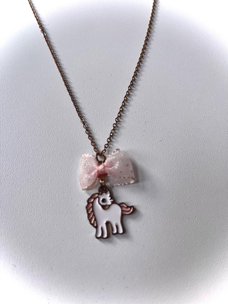 Ketting met hangertje eenhoorn, Ophalen of Verzenden, Ketting