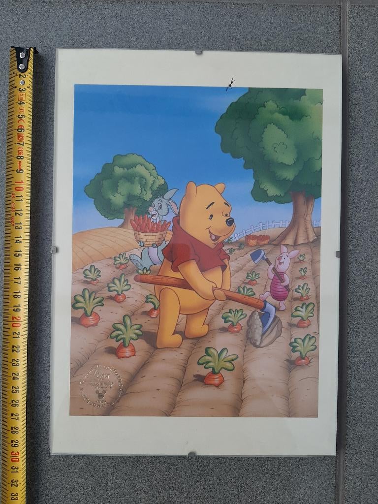 Lithographie de Winny l'ourson, Collections, Disney, Enlèvement ou Envoi, Autres personnages, Comme neuf, Image ou Affiche