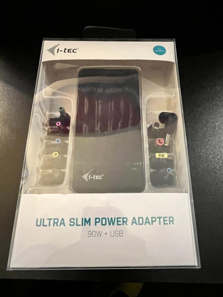 Laptop Oplader 90W Universal, Computers en Software, Ophalen of Verzenden, Nieuw, I-tec