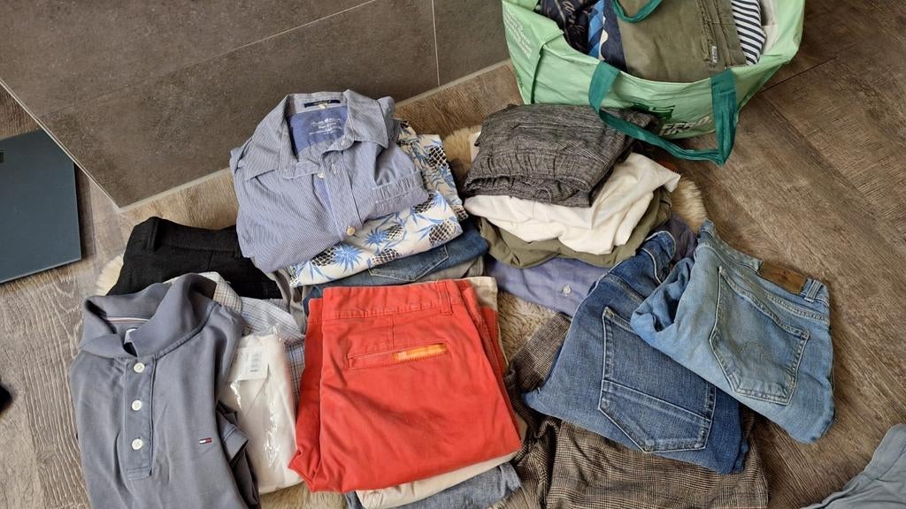 Kleding pakket heren merken + 50 stuks!, Kleding | Heren, Heren-kledingpakketten, Zo goed als nieuw, Ophalen of Verzenden