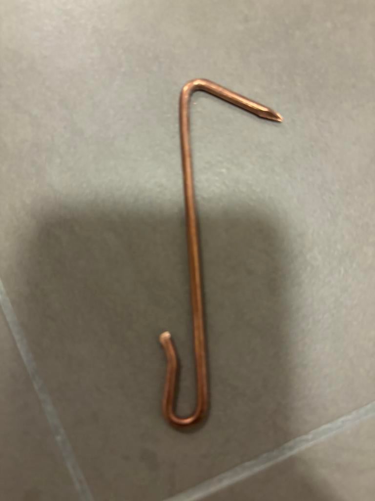 Crochets pour ardoise en cuivre 5kg taille 3x90, Bricolage & Construction, Neuf, Enlèvement ou Envoi, Autres couleurs, Autres types