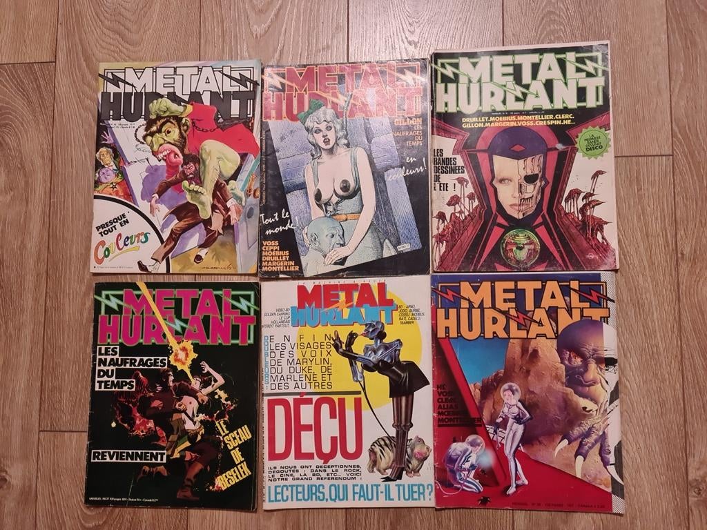 6 revues Métal hurlant, Livres, Enlèvement, Comme neuf