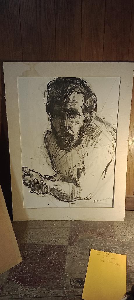 Dessin encre de chine signé Hamers Hans, Anvers, 49x69, n658, Enlèvement ou Envoi