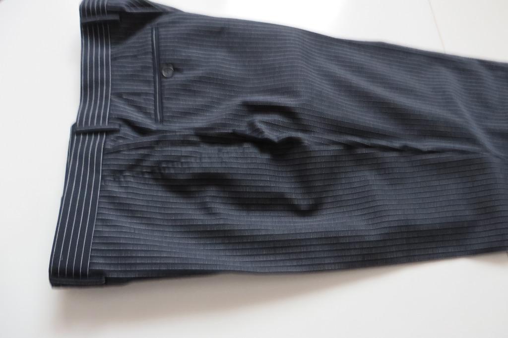 tommy hilfiger donkerblauwe krijtgestreepte herenbroek maat, Ophalen, Maat 52/54 (L), Blauw, Tommy Hilfiger