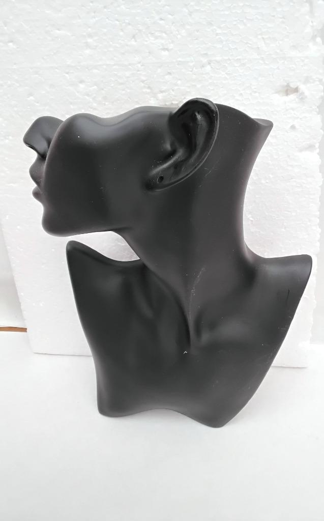 présentoir , bijoux , buste en résine noir , 28 cm h, Enlèvement, Utilisé, Autres matériaux, Pendantes