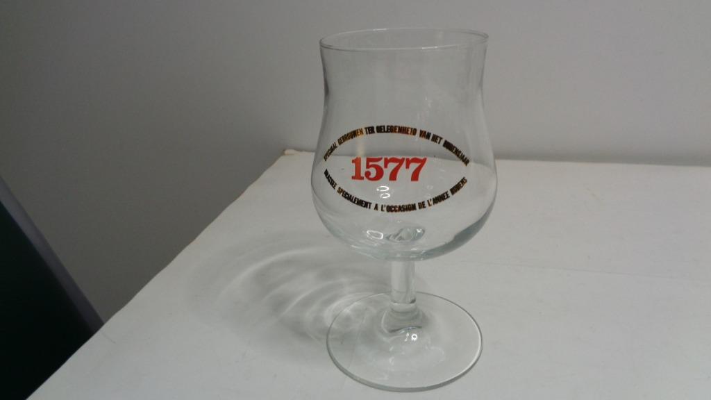 Bierglas1570 gebrouwen ter gelegenheid van het Rubensjaar, Verzamelen, Biermerken, Ophalen of Verzenden, Zo goed als nieuw, Glas of Glazen