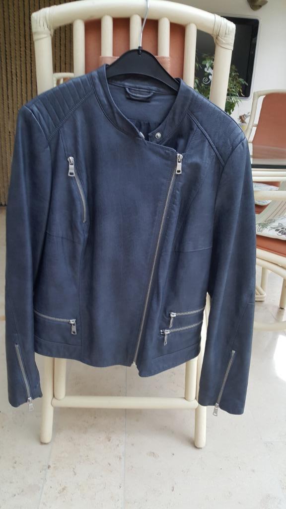 Perfecto dame  simili cuir  bleu   Neuf  -  Taille  : 42, Enlèvement ou Envoi, Neuf, Taille 42/44 (L), Bleu