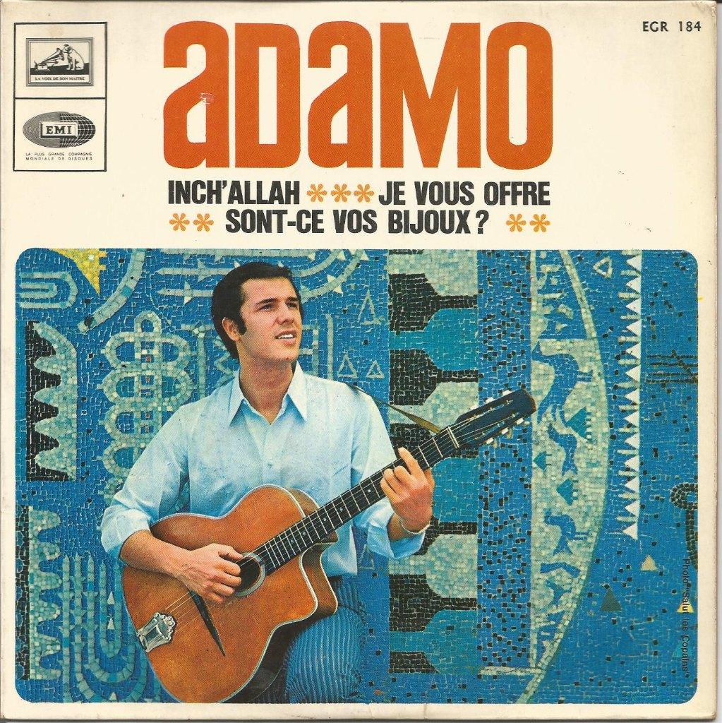 45T ADAMO - Inch' Allah - EMI Belgique - 1967, Enlèvement ou Envoi, Utilisé, Pop, 7 pouces