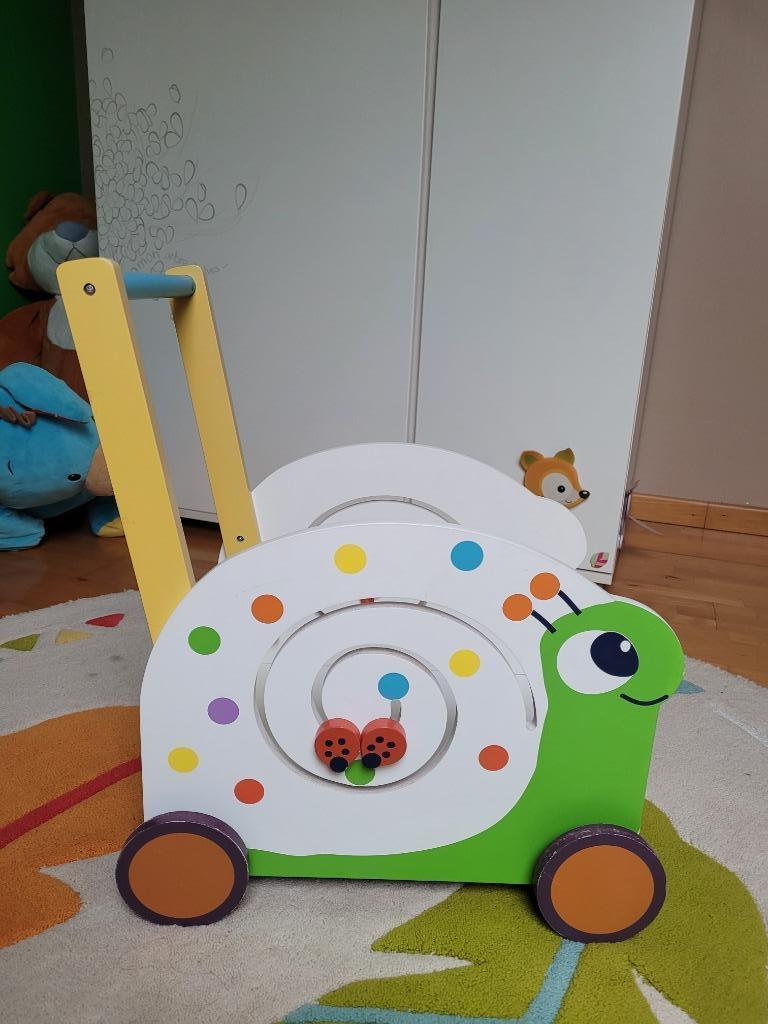 Chariot en bois, Enlèvement ou Envoi, Utilisé, Jouet à Pousser ou Tirer