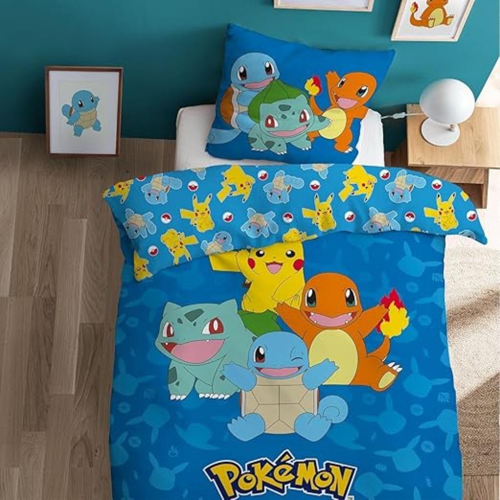 Parure de lit Pokemon | réversible | 140 x 200 cm | Nouveau, Neuf, Garçon ou Fille, -, Autres couleurs