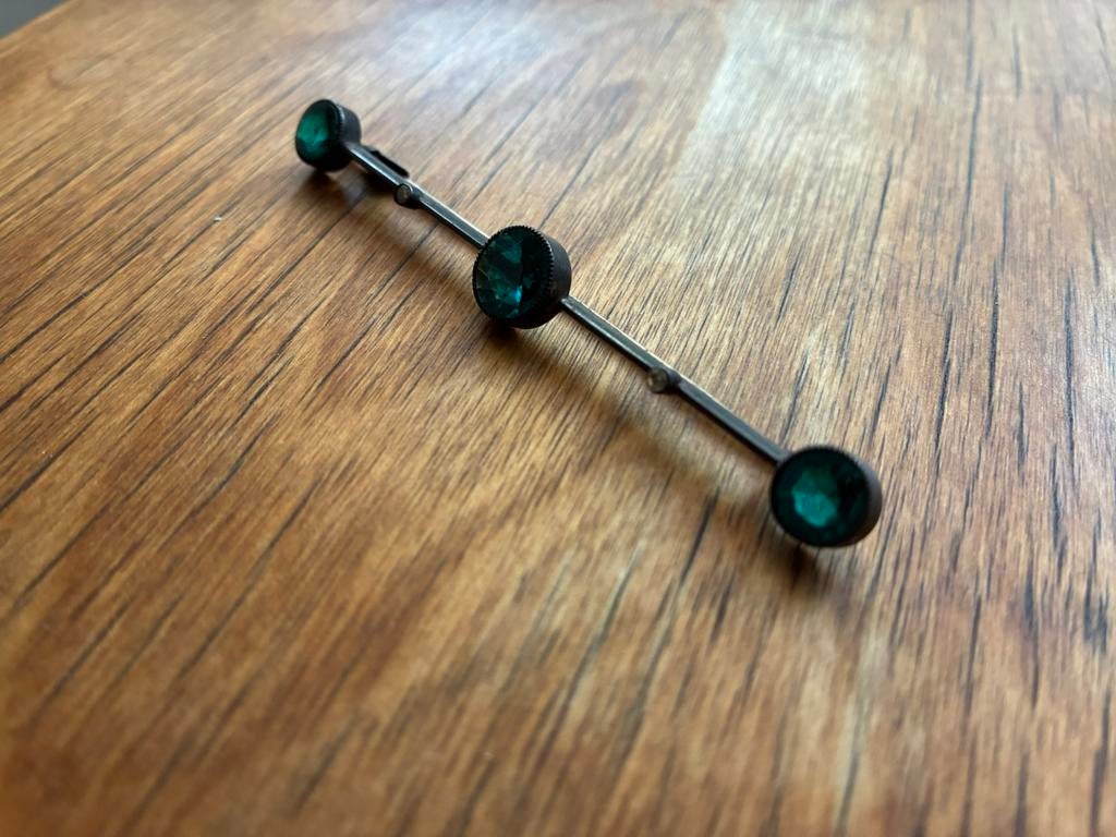 Broche art déco vintage en argent, Enlèvement ou Envoi, Comme neuf, Argent