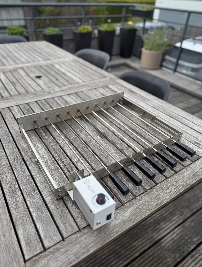 Elektrische spit/barbecue, Ophalen of Verzenden, Gebruikt