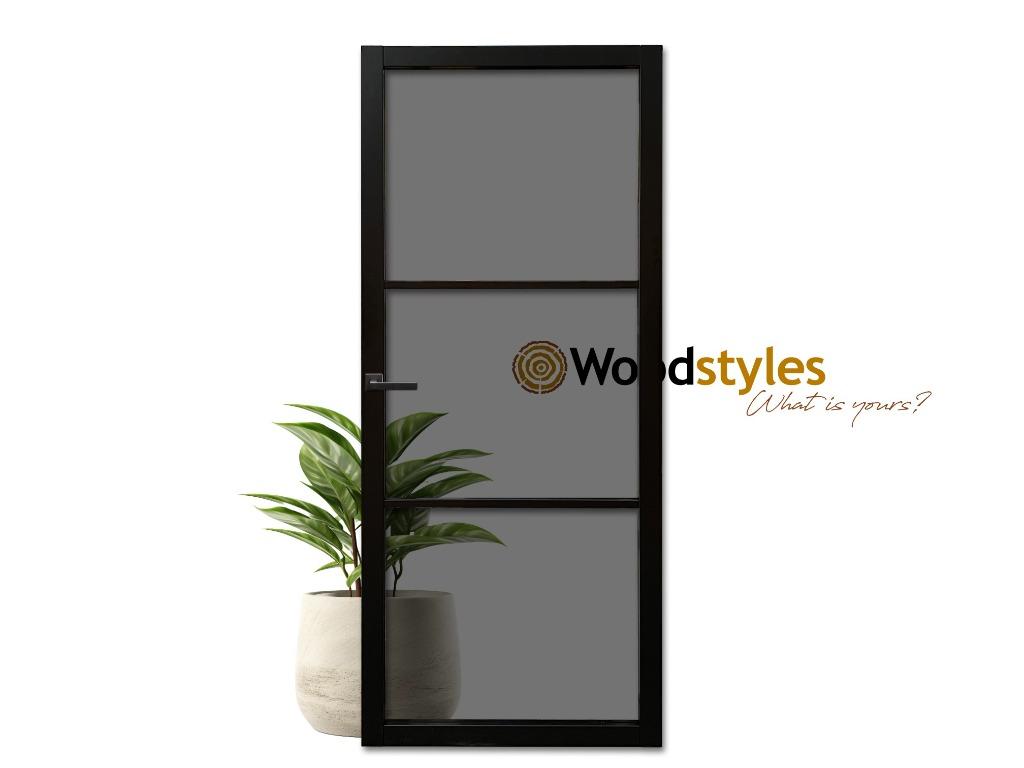 Staallook deur met getint glas / rookglas | Industriële deur, Verzenden, Binnendeur, Nieuw, Schuifdeur