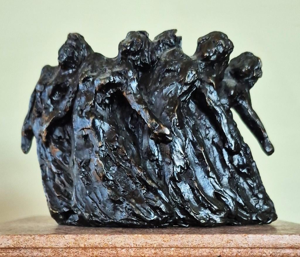 Vrolijk5tal vrouwen,brons, door Astrid Veldhuyzen–Koppen, Antiek en Kunst, Ophalen, Brons, Beeld