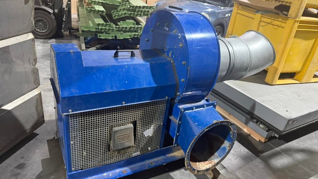 Doorblaasfilter stofafzuiging, Enlèvement