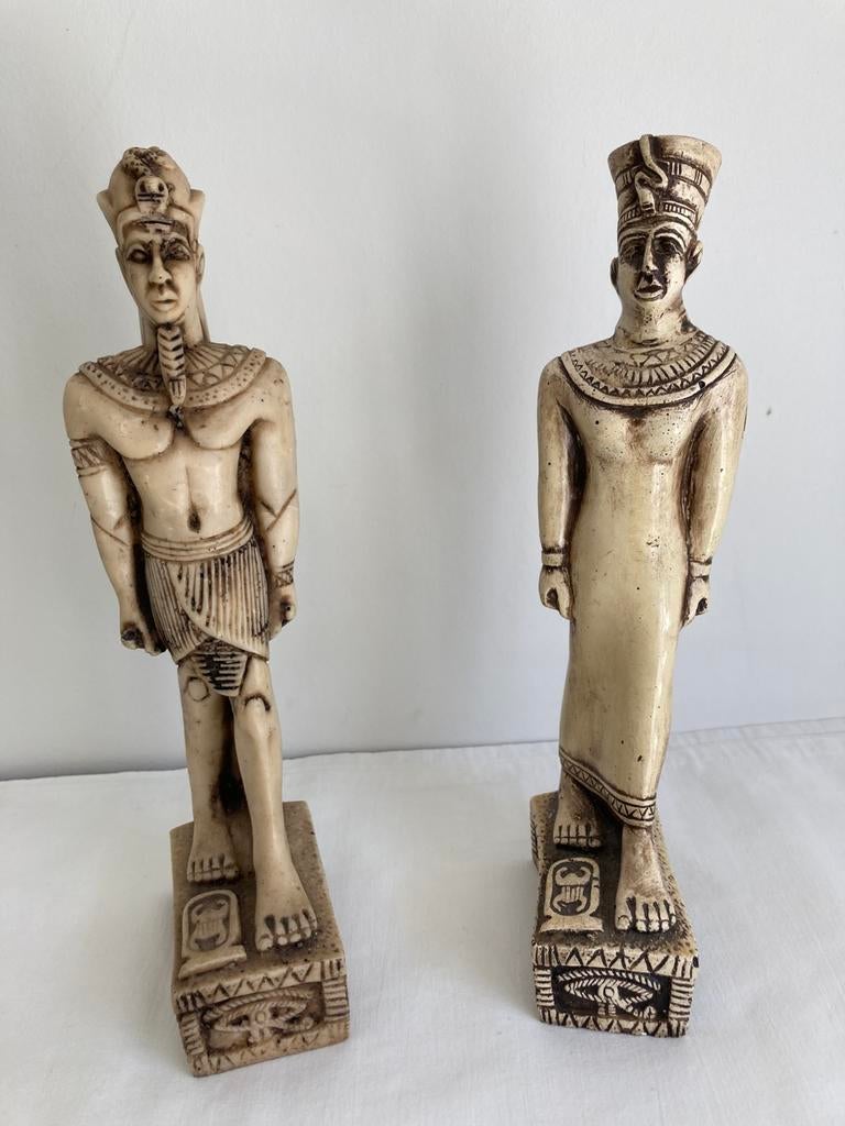 Egyptische Farao handgemaakte beelden, Antiek en Kunst, Ophalen of Verzenden