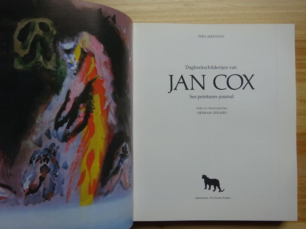 Jan Cox, dagboekschilderijen, monografie door Phil Mertens,, Peinture et dessin, Utilisé, Phil Mertens, Enlèvement ou Envoi